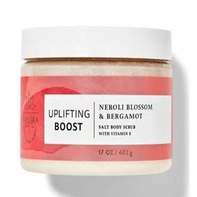 Care 24 Hours Moisture Body Butter salt body scrub Shea & Coco Butter you choose (17 oz, UPLIFTING BOOST Neroli Blossom & Bergamot Salt Body Scrub)
