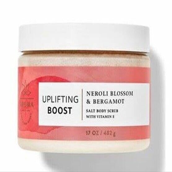 Care 24 Hours Moisture Body Butter salt body scrub Shea & Coco Butter you choose (17 oz, UPLIFTING BOOST Neroli Blossom & Bergamot Salt Body Scrub)