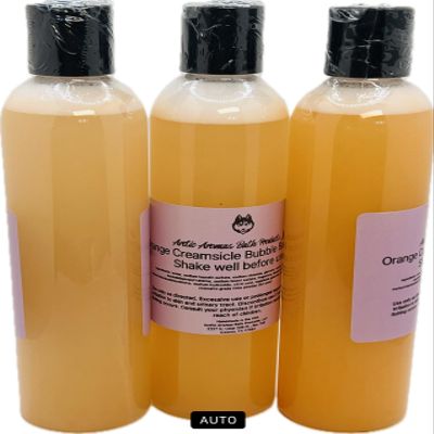 Bubble Bath, Assorted Scents and Colors, 2 oz and 8 oz Bottles (Orange Creamsicle, Large)