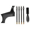 Beard Shaper, Beard Lineup Tool Beard Grooming Toolkit Includes Beard Shaping Stencil with 4 Barber Pencils for Home Use and Travel (Black) view 2