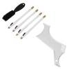 Beard Shaper, Beard Lineup Tool Beard Grooming Toolkit Includes Beard Shaping Stencil with 4 Barber Pencils for Home Use and Travel (White) view 2