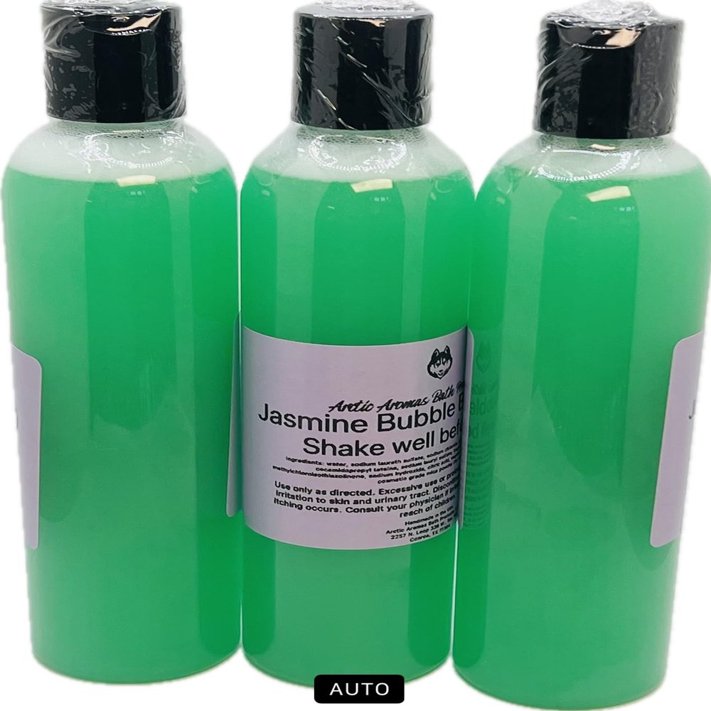 Bubble Bath, Assorted Scents and Colors, 2 oz and 8 oz Bottles (Jasmine, Large)