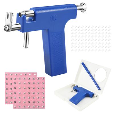 Kqcibz Earring Piercing Tool Ear Nose Body Jewelry No Pain Piercing Studs Kits