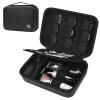 Boobowl Barber Accessories Bag for Clippers and Supplies, Mens Hair Trimmers Box, Portable Clipper Storage Holder Organizer for Hair Cutting, Guard Grooming Kit and Barbers Supplies (Bag Only) -Black view 1