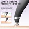 Diamond Microdermabrasion Machine, UNOISETION Rechargeable Micro Dermabrasion Facial Tool with 12 Diamond Tips, Blackhead Remover for Home Travel view 3