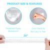 Ortarco 100PCS Large Disposable Shower Caps for Women reusable waterproof, 20" Plastic Deep Conditioning Hair Cap for Shower, Multi-use Thick Elastic Clear Shower Cap for Home Salon Hotel and Travel view 2