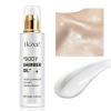 Body Glow Shimmer Oil 100ml, Moisturizing Long Lasting Face Brightener, Waterproof Liquid Illuminator, Highlighter for Summer Tanning (#01 Silver) view 1
