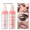 3 Color Highlighter Contour Powder Makeup,Brighten Body,Highlight,Glitter,Shimmer, for Face and Eye Pearlescent Highlighting Powder Makeup,With Beautiful Shiny Finish (01#White, 1.7 Ounce (Pack of 1)) view 4
