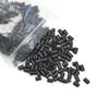 1000 Pcs Hair Extensions Micro Rings Links Beads Silicone Lined Copper Ring 3.5 mm Hair Beads for Hair Extensions (3.5mm Black) view 2