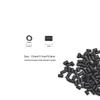 1000 Pcs Hair Extensions Micro Rings Links Beads Silicone Lined Copper Ring 3.5 mm Hair Beads for Hair Extensions (3.5mm Black) view 3