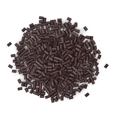 1000 Pcs Hair Extensions Micro Rings Links Beads Silicone Lined Copper Ring 3.5 mm Hair Beads for Hair Extensions (3.5mm Brown)