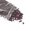 1000 Pcs Hair Extensions Micro Rings Links Beads Silicone Lined Copper Ring 3.5 mm Hair Beads for Hair Extensions (3.5mm Brown) view 2