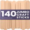 Tress Wellness Craft Sticks, Popsicle sticks, Premium Splinter-Free Wooden Sticks for Waxing, Wax Stick for Body and Face Waxing, 140 pieces view 1