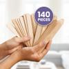 Tress Wellness Craft Sticks, Popsicle sticks, Premium Splinter-Free Wooden Sticks for Waxing, Wax Stick for Body and Face Waxing, 140 pieces view 3
