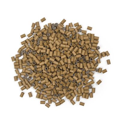 1000 Pcs Hair Extensions Micro Rings Links Beads Silicone Lined Copper Ring 3.5 mm Hair Beads for Hair Extensions (3.5mm Dark Blonde)