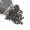 1000 Pcs Hair Extensions Micro Rings Links Beads Silicone Lined Copper Ring 3.5 mm Hair Beads for Hair Extensions (3.5mm Dark Brown) view 2
