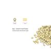 1000 Pcs Hair Extensions Micro Rings Links Beads Silicone Lined Copper Ring 3.5 mm Hair Beads for Hair Extensions (3.5mm Blonde) view 3
