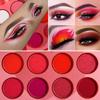 Afflano Chrome Red + Pink Eyeshadow Palette, Ultra Pigmented Duo Chrome Metallic Eyeshadow, Multi-Dimensional Eye Makeup view 2