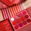 Afflano Chrome Red + Pink Eyeshadow Palette, Ultra Pigmented Duo Chrome Metallic Eyeshadow, Multi-Dimensional Eye Makeup view 4