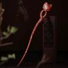 19.9cm Rosewood Carved Hair Pin Stick Bun Styling view 3
