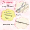 10Pcs Rhinestone Bobby Pins Crystal Diamond Bling Hair Pins Shiny Fancy Metal Barrettes I S X Shaped Hair Accessories for Women Girls Party Wedding Daily (Silver) view 4