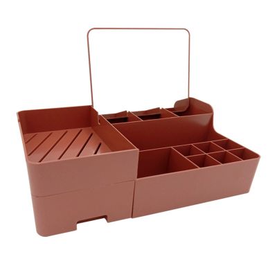 KELINFONG Makeup Bag - Large Capacity Plastic Cosmetic Organizer for Countertop & Dresser