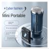 MQIQ Electric Shaver Mini Portable Travel Single Head Shaver Automatic Full Body Washable Small Men's Small Steel Cannon Car Rechargeable Small Beard Shaver RP-MA09 S Regular Pack view 2
