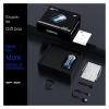 Electric Shaver Mini Portable Travel Single Head Razor Automatic Small Steel Cannon Beard Razor Full Body Washable Compact Men's Car Charging Small RP-MA09 C [with Storage Bag] Gradient Blue Ordinary view 4