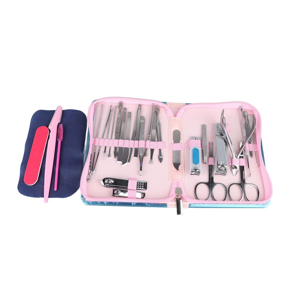 29PCS Manicure Set, Pedicure Care Tools, Pedicure Nail Clippers Kit Stainless Steel Professional Nail Care Tools with Storage Bag for Home Travel