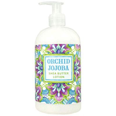 Greenwich Bay Orchid Jojoba Scented Lotion with Shea Butter - Luxury Spa Botanical Collection - Beautiful Packaging - 16 Ounce Each Bottle