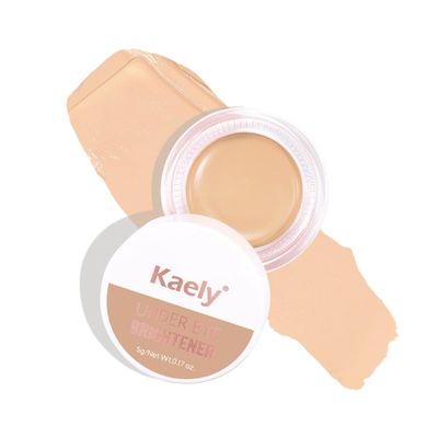 Kaely Under Eye Brightener, Under Eye Concealer for Older Women, Color Correcting Pot Concealer for Dark Circles Brighten Makeup, corrector de ojeras, Vegan & Cruelty-Free, 10 Natural Shimmer