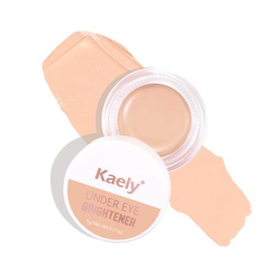 Kaely Under Eye Brightener, Under Eye Concealer for Older Women, Color Correcting Pot Concealer for Dark Circles Brighten Makeup, corrector de ojeras, Vegan & Cruelty-Free, 07 Fair Shimmer