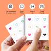 EMO PATCH Acne Pimple Patches for Face 54 Count with Mirror Case for Day & Night Use - Hydrocolloid Pimple Pads, Emoji-Themed Blemish Dots, Clear Skin Treatment (Heart) view 4