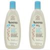 Johnson & Johnson Aveeno Baby Daily Moisture Wash & Shampoo - Natural Oat Extract, Lightly Scented, Hypoallergenic & Tear-Free - 8 fl oz (Pack of 2) view 1