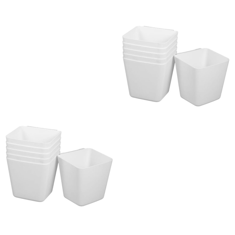 PRETYZOOM 2sets Abs Material Hanging Bucket Easy to Clean Perfect for Beauty Salons 6pcs*2