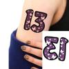 120PCS Lucky Number 13 Temporary Tattoos Stickers,goodie for concert,Concert Accessories for Fans Gifts, Hand Tattooface tattoosprincess tattoos temporary for kids. view 3