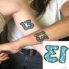 120PCS Lucky Number 13 Temporary Tattoos Stickers,goodie for concert,Concert Accessories for Fans Gifts, Hand Tattooface tattoosprincess tattoos temporary for kids. view 4