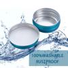 270pcs 1 oz / 30ml Bulk Packaging Screw Top Aluminum Tin Jar with Screw Lid and Blank Labels (Lake Blue) view 4