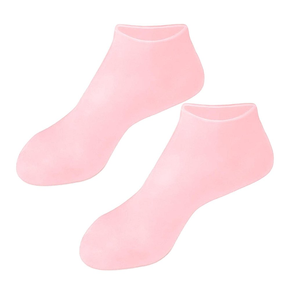 NinthAvenue Basics Soft Silicone Gel Socks Toe Socks Protection Foot Care Protector, Pink XL, Multi