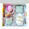 40th Birthday Candle Spa Gift Box, Handmade Unique Birthday Basket, Forty Self Care Gift Set for Women, Best Friend Relaxation Gift Idea (Glow Up) view 1