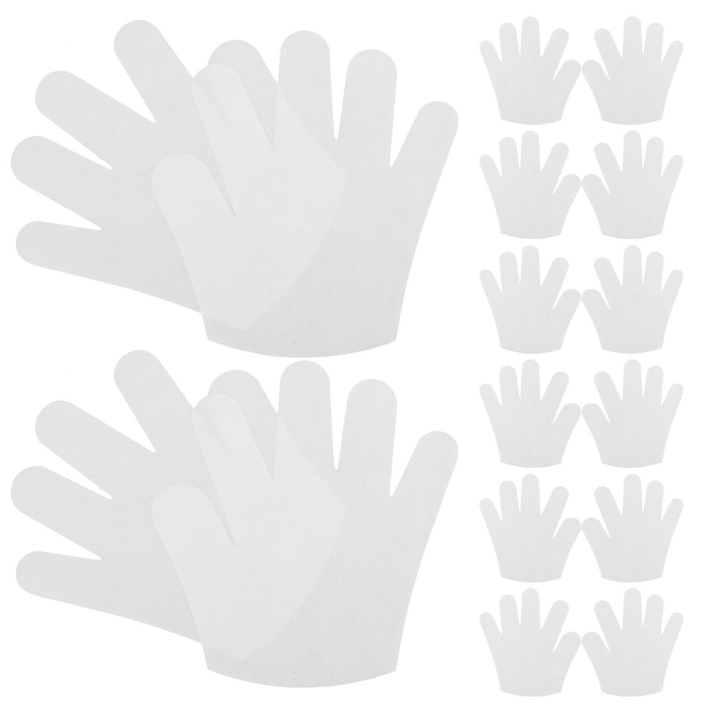 Beavorty 50pairs Moisturizing Gloves Non-Woven Hand Care for Dry Skin Overnight Hydration for Women Softening and Repairing Treatment for Rough Hands