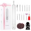 Electric Nail Drill, Professional Manicure Pedicure Kit, Cordless Electric Nail File Set, Rechargeable Pedicure Tools for feet, 3 Speeds Hand Foot Care Nail Drill for Thick Nail Toenail Cuticle-White view 1