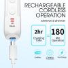 Electric Nail Drill, Professional Manicure Pedicure Kit, Cordless Electric Nail File Set, Rechargeable Pedicure Tools for feet, 3 Speeds Hand Foot Care Nail Drill for Thick Nail Toenail Cuticle-White view 3