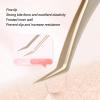 Expert Eyelash Extension Tweezers Set - 2pcs Stainless Steel Precision Tools for Salon & Beauty Enthusiasts view 4