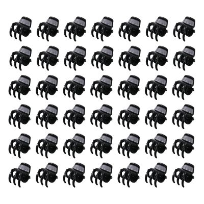100PCS Tiny Hair Clips for Girl,Mini Claw Clips for Women, 1cm Black Plastic Mini Claw Clips for Babies, Hair Accessories for Women,Non Slip Pins Hair Clamps,Designed for Thin Or Thick Hair,Good Gift