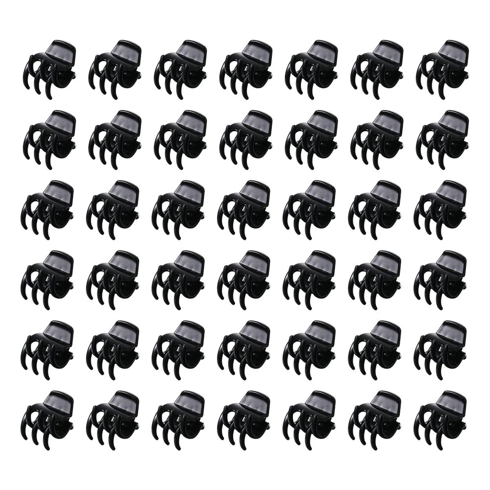 100PCS Tiny Hair Clips for Girl,Mini Claw Clips for Women, 1cm Black Plastic Mini Claw Clips for Babies, Hair Accessories for Women,Non Slip Pins Hair Clamps,Designed for Thin Or Thick Hair,Good Gift
