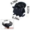 100PCS Tiny Hair Clips for Girl,Mini Claw Clips for Women, 1cm Black Plastic Mini Claw Clips for Babies, Hair Accessories for Women,Non Slip Pins Hair Clamps,Designed for Thin Or Thick Hair,Good Gift view 3