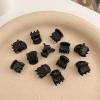 100PCS Tiny Hair Clips for Girl,Mini Claw Clips for Women, 1cm Black Plastic Mini Claw Clips for Babies, Hair Accessories for Women,Non Slip Pins Hair Clamps,Designed for Thin Or Thick Hair,Good Gift view 4