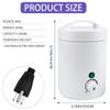 Mini Hair Removal Wax Heating Machine, Facial Waxing Warmer, Wax Warmer with 6-speed Temperature Adjustment, Paraffin Waxing Warmer for Men and Women (US Plug) view 2