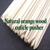 100-Count Double-Ended Nail Art Sticks - Natural Wood Cuticle Pusher & Nail Cleaner for Manicure & Pedicure view 3